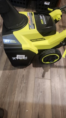 #ad #ad Ryobi RY40HPSN02 40V 21quot; single stage Snow Blower Tool only Has Damage $399.44
