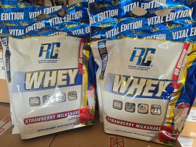 10 Lbs Ronnie Coleman Whey Protein Powder 2-5 lb Bags Strawberry Milkshake