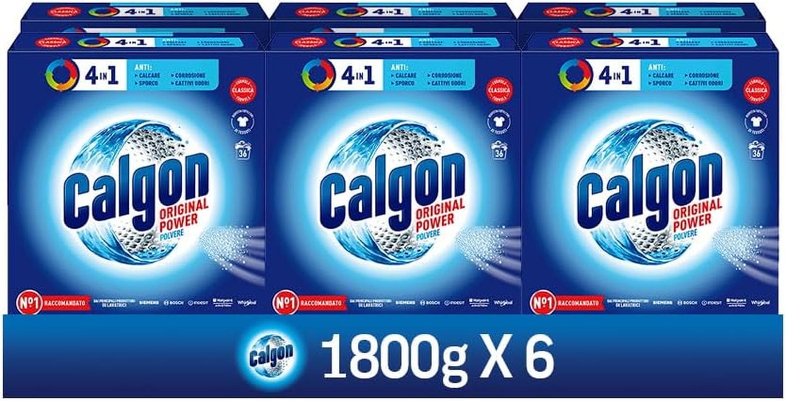 Anticalcare Power Polvere 4 in 1 per Lavatrici - 6x1.8kg Professionale