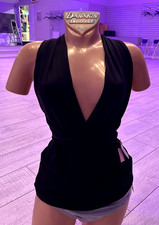 Motionwear 3577 Black Convertible straps Top FREE SHIPPING