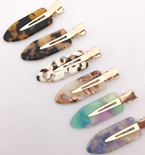 Korean Cute Kinky Hair Clip Ins Colorful Non-trace Hair Clip