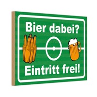 Holzschild 20X30 Cm Alkohol Bier Dabei Eintritt Frei Deko Geschenk Holz Schild
