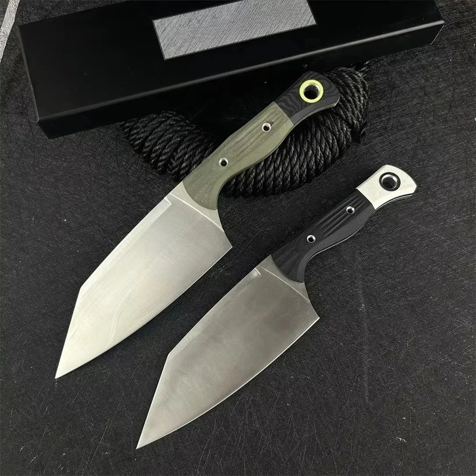 Cuchillo utilitario de hoja fija estilo 4010 para supervivencia al aire libre y camping Foto 2 de 4