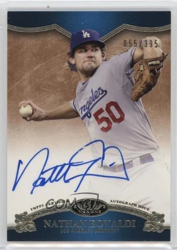 2012 Topps Tier One On the Rise Auto /395 Nathan Eovaldi #OR-NE Auto