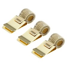 3Pcs Pen Holder Clips, Metal Pen Clip Holder Adjustable Loop Pen Gold Tone