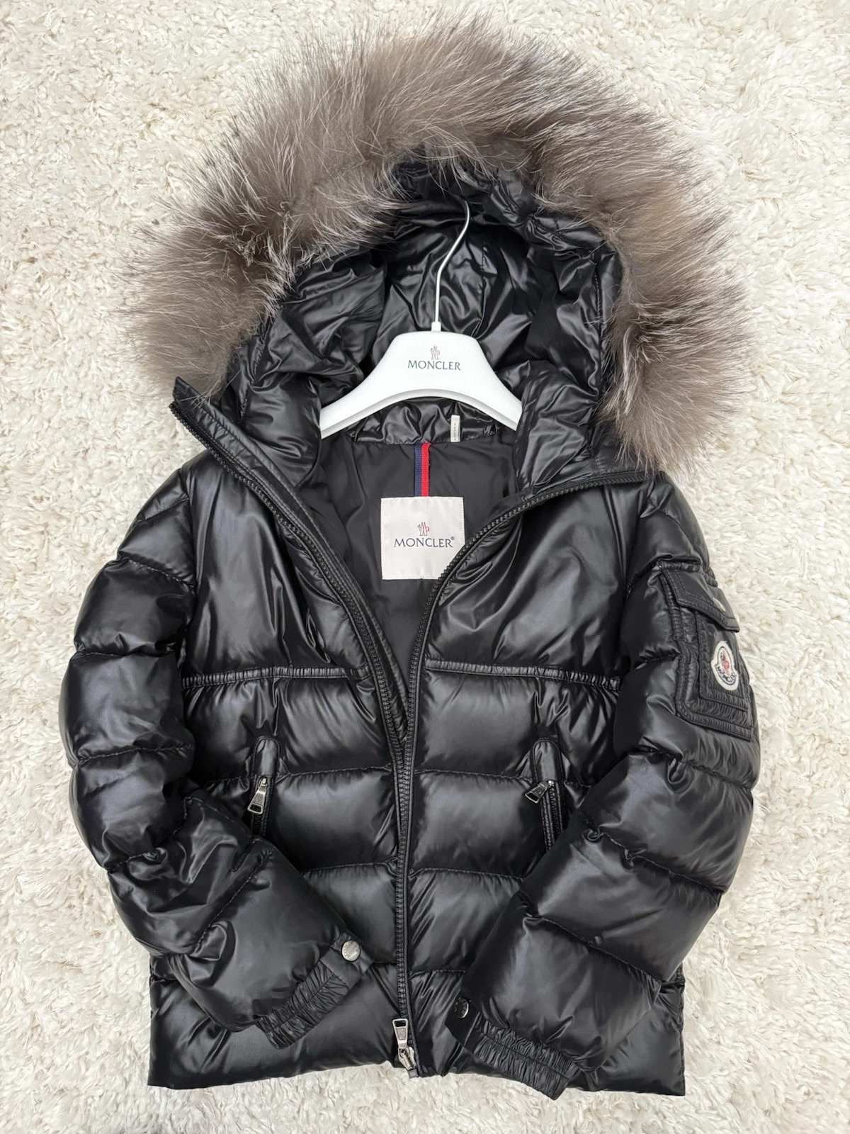Moncler — Moncler Boys New Byron Down Jacket – Size 8 – Black – Excellent Condition