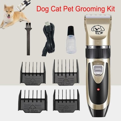 Pet Dog Cat Clippers Grooming Hair Trimmer Groomer Shaver Razor Quiet Clipper *1