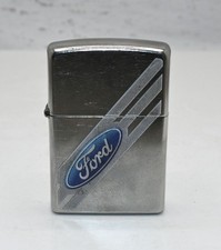 Zippo Angled Lighter Ford Logo Street Chrome Made In USA