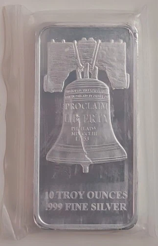 (NEW SEALED) 10 OUNCE SD BULLION PROCLAIM LIBERTY SILVER BAR