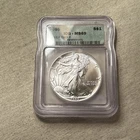 1989 US Mint American Fine .999 Silver Eagle Coin Certified ICG MS69 ~ dc