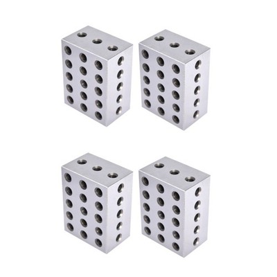 2 Matched Pair 0.0002'' 2-3-4 234 Blocks 23 Holes Machinist Jig Ultra Precision