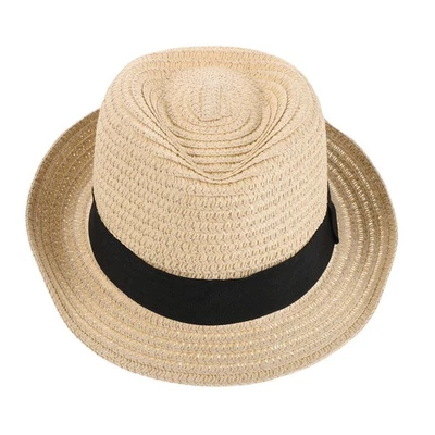 Chapeau Pour Tout-petit De Paille Garçons Chapeaux Plage Enfants - Photo 1/4