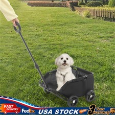 Carbon Steel Folding Dog Cart Pet Stroller for Travelling Dog Stroller 4 Wheels
