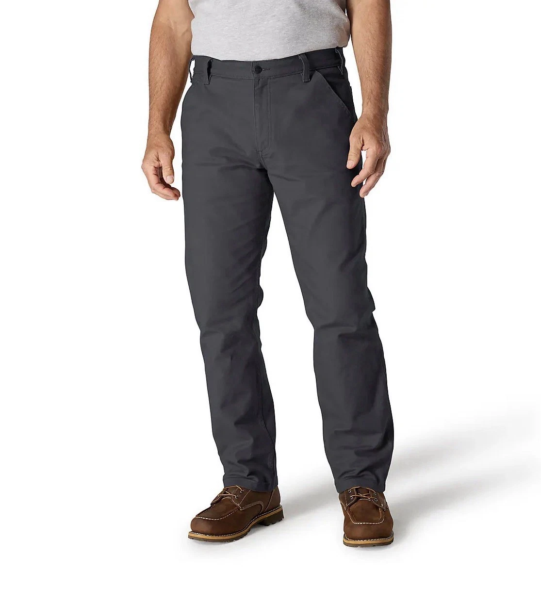 Carhartt 30/34 Men's Relaxed Fit Gray Workwear Pants Polyester Cotton Blend