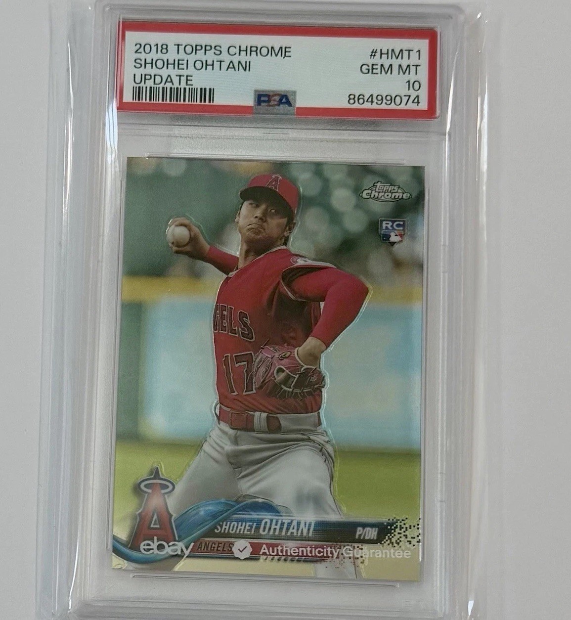 2018 Topps Chrome Update #HMT1 Shohei Ohtani Angels RC Rookie PSA 10 GEM MINT