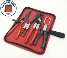 Electrical Connector Disconnect Pliers 9 Fuel Line Filter Hose Clamp Tool 4pcs