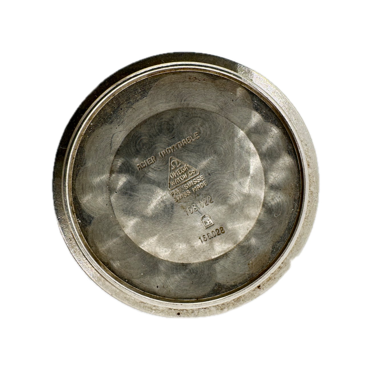 Vintage Omega Seamaster 168.022 Men's 34.5mm Steel Swiss Wristwatch with Caseback