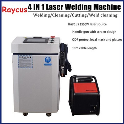 1500W Raycus 4 IN 1 Laser Welder Laser Welding Cutting Cleaning Machine Handheld