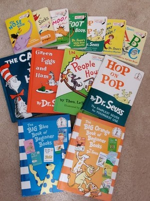 Dr. Seuss Beginner Books Hardcover Picture Book Lot Ages 4-8 Cat in the Hat
