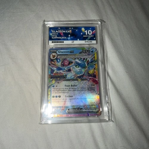 Pokemon Glaceon EX Surprise Box Stamp Prismatic Evolutions 026/131 Ace 10