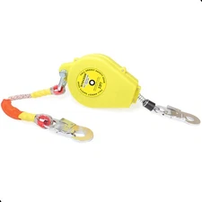 33FT Self Retracting Lifeline, Fall Arrest Fall Protection Dual Alloy Steel H...