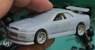 Hot Wheels Prototype Resin Nissan R34 Skyline Unsp Sample - Ready VVHTF