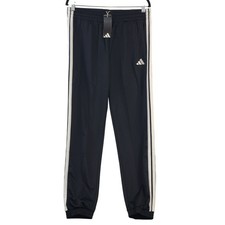 NEW Adidas Women's 3-Stripes Tricot Track Pants Black/White Size L