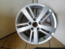 1x Alufelge 16 Zoll 6.5" 5x112 50ET Glanz Silber 5K0601025AH VW Golf I Rim Wheel