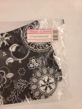 NEW IN PACKAGE THIRTY-ONE Fitted Purse Skirt; ONYX MEDALLION;Item #3047201AF10