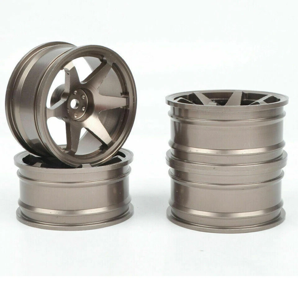 Rodas drift de alumínio escala 1:10 para carro de controle remoto 1:10 HPI HSP Kyosho MST - Imagem 3 de 4