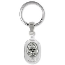 Gorilla Jewelry Sterling Silver Handmade Gorilla Key Ring  GL6-KRE