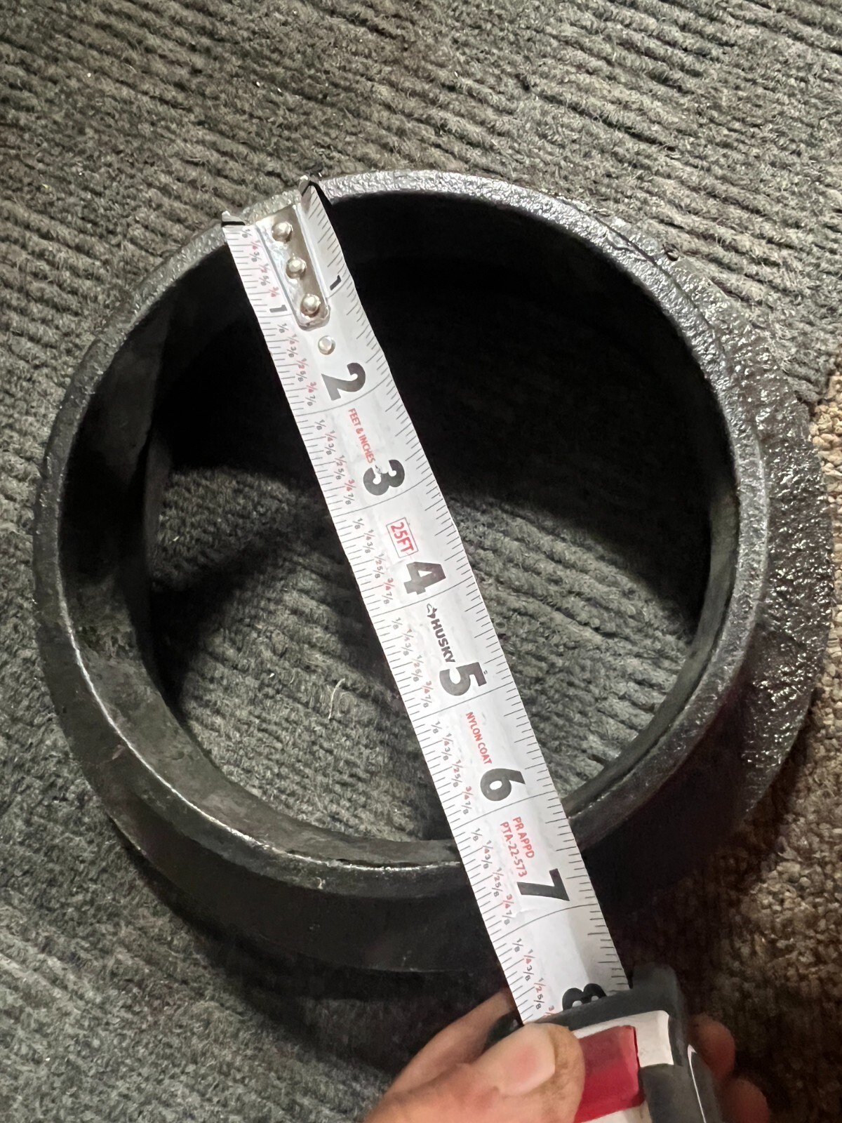 (QTY 5) Lansdale 750-275-00020 1-1/2" Slip On Valve Box Riser, Cast Iron, Black