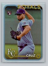 2024 Topps #360 Steven Cruz RC Rainbow Foil Kansas City Royals