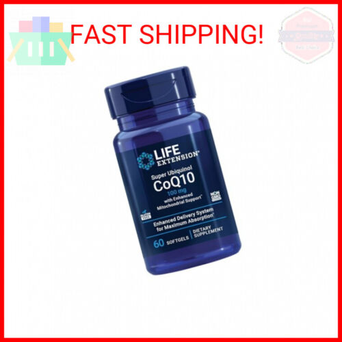 Life Extension Super Ubiquinol CoQ10 with Enhanced Mitochondrial Support, ubiqui