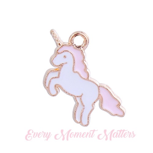 UNICORNS Enamel Pink, Blue or Purple Unicorn Charms Choose Colour & Qty - Picture 3 of 16