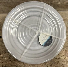 Artisan De Luxe Grey Swirl MELAMINE Dinner Plates Set 4