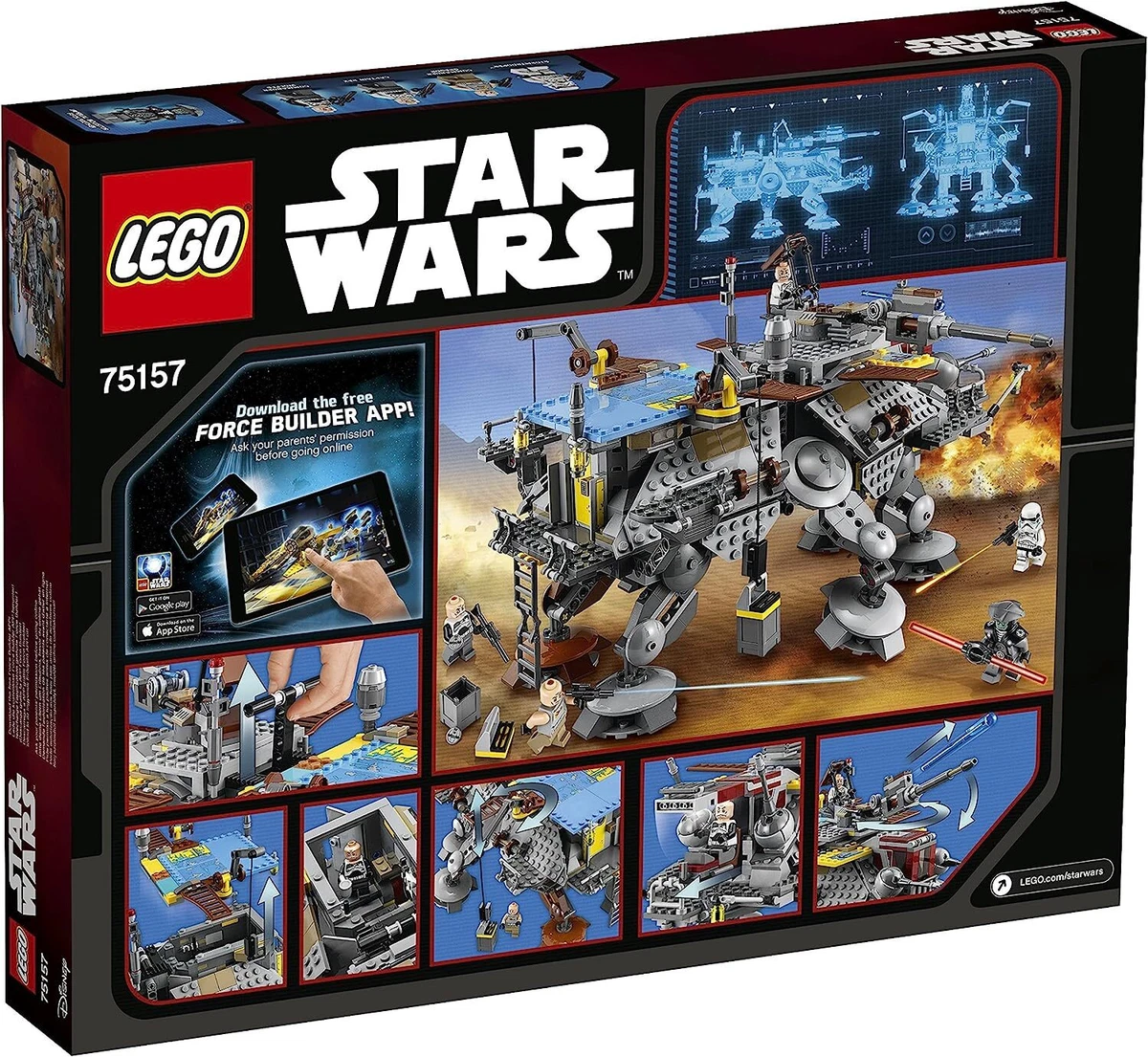 LEGO Star Wars Captain Rex's AT-TE 75157 In 2016 New Retired