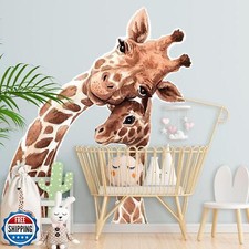 Extra Large Giraffe Wall Murals Peel and Stick 66.9x78.7in Cute Giraffe Wall