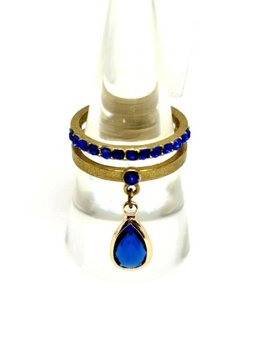 Bellissimo anello Michal Negrin cristallo blu 793804 - Foto 2 di 10