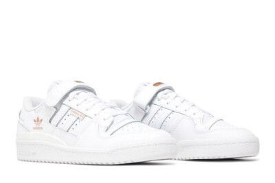 Adidas Forum Low (White/White Rose Gold Metallic). Brand New. Women Sizes 7 - 10