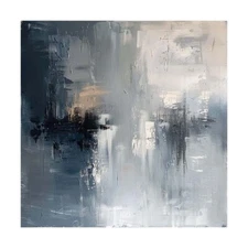 Modern Abstract art oil painting Hand-painted on canvas Black Gray Home