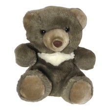 Vintage American Wego Taupe Sitting Bear Teddy Bear Plush 10 Made In Korea