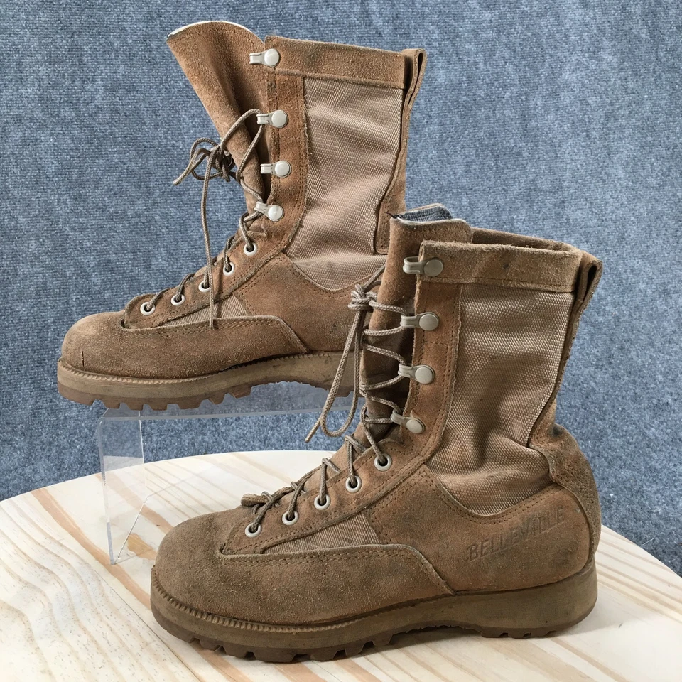 Belleville Boots Womens 5.5 N Combat Beige Waterproof Lace Up Mid Calf 6108417 - Image 2 of 4