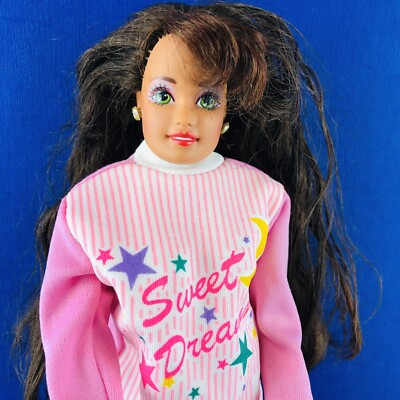 Vintage 1990 Barbie Mattel Doll Diamond earrings sweet dreams