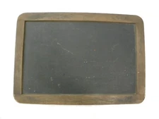 Child’s Antique 2-Sided School Slate Chalkboard Wooden Mortised or Finger Joint