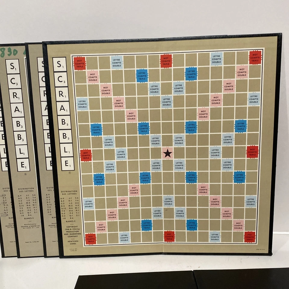 5 Scrabble Boards MB France (I Think) - Image 3 of 4