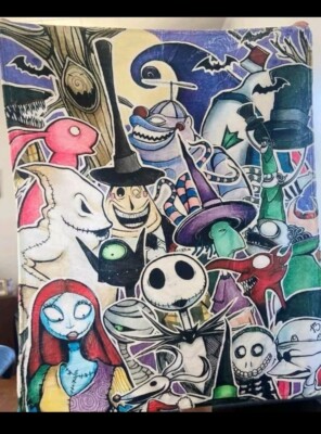 The Nightmare Before Christmas Blanket. 50x40