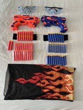 2 Pack Foam Blaster Toy Guns 58 Darts 2 Goggles 2 Wrist Straps 1 Mask