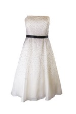 Laundry By Shelli Segal Ivory Strapless Beaded Dress 4