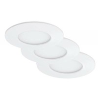 Briloner FLAT-IN Led Einbauleuchten Lampe 3Er Set Kunststoff Weiß 85X27 Mm